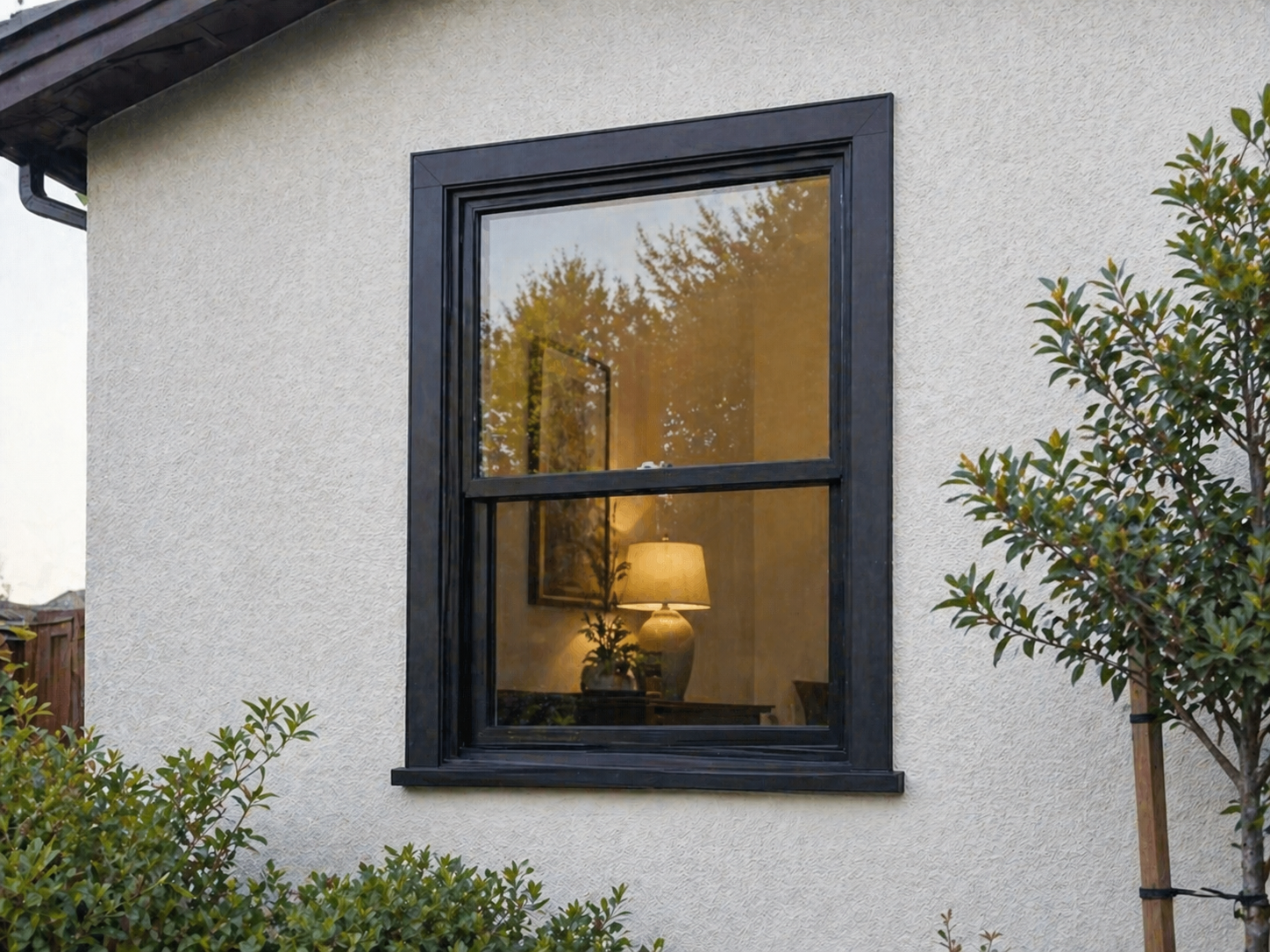 Single hung window installation in Bay Area home